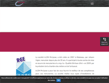 Tablet Screenshot of menuiserie-aj2m.com